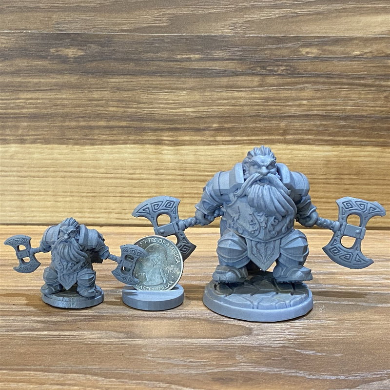 Sinar The Fearless 3D Printed Miniature Legends of Calindria Primed