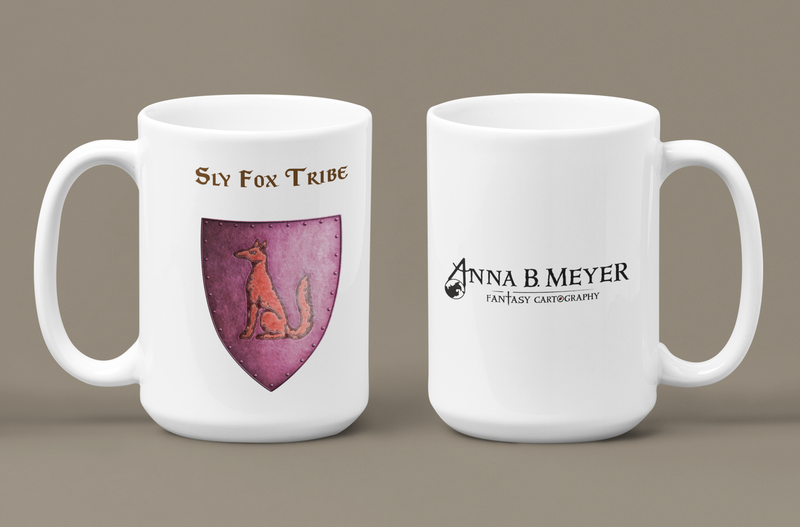 Sly Fox Tribe Heraldry of Greyhawk Anna Meyer Cartography Coffee Mug 11oz/15oz