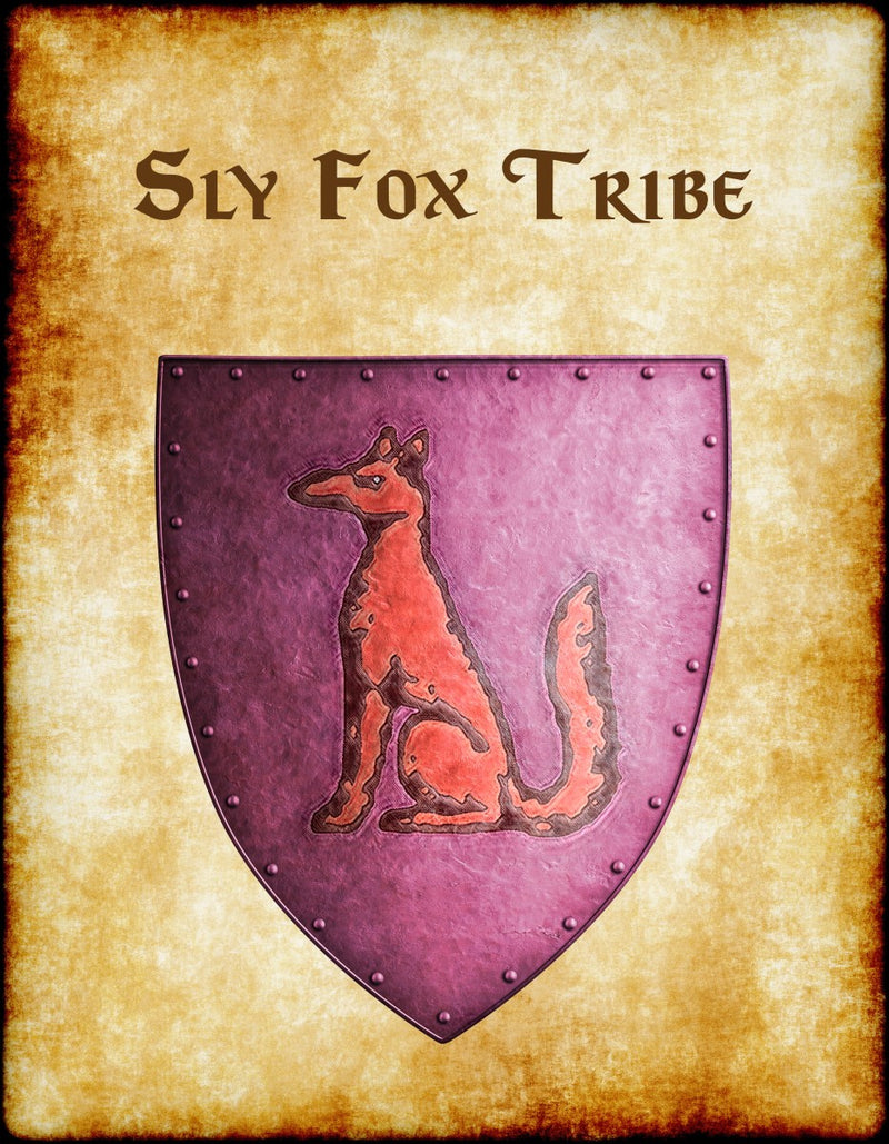 Sly Fox Tribe Heraldry of Greyhawk Anna Meyer Cartography Canvas Art Print