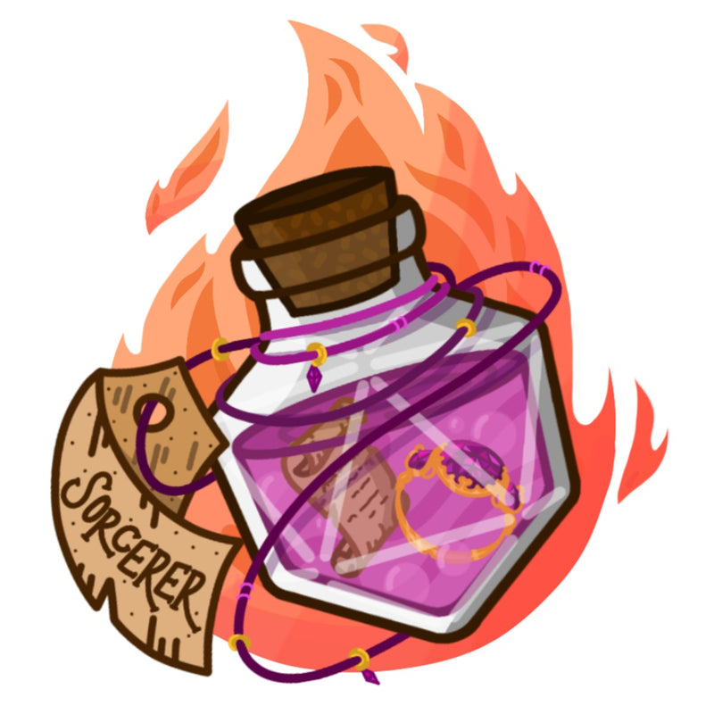 Sorcerer Potion Bottle Gallery Canvas Art Print