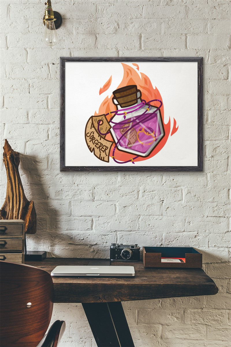 Sorcerer Potion Bottle Gallery Canvas Art Print