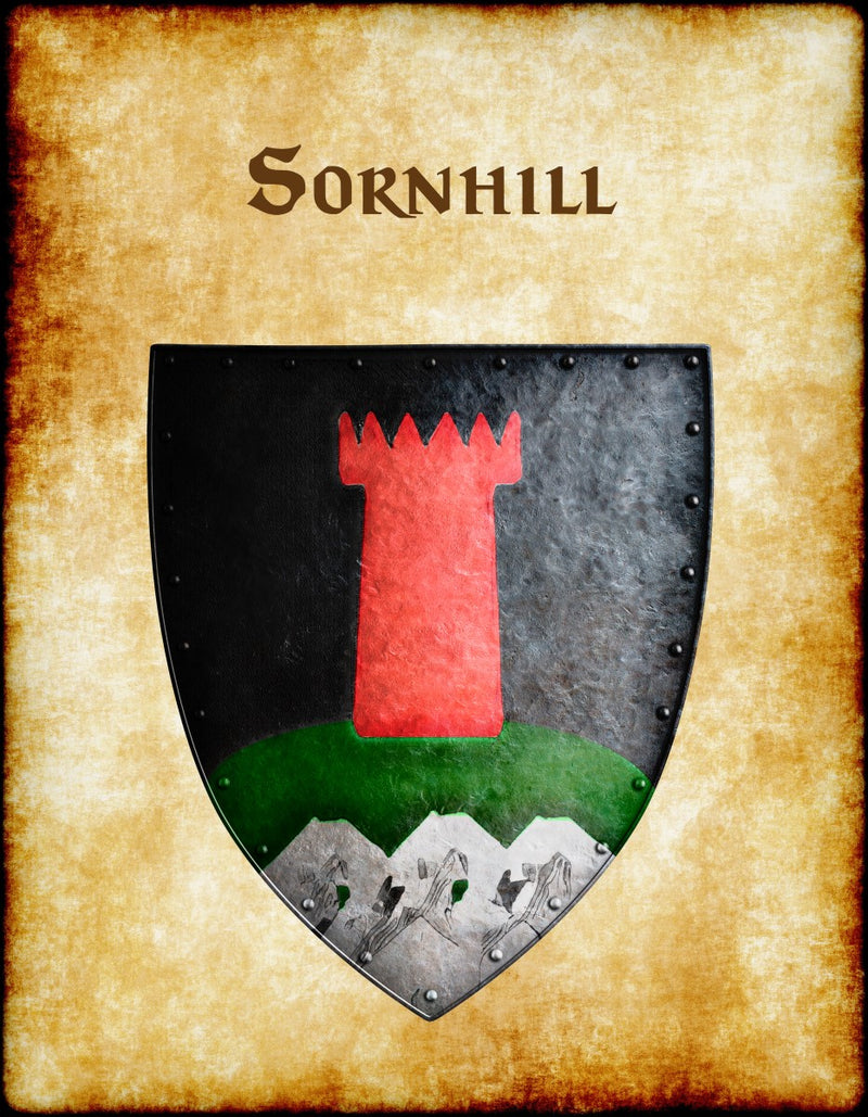 Sornhill Heraldry of Greyhawk Anna Meyer Cartography Canvas Art Print