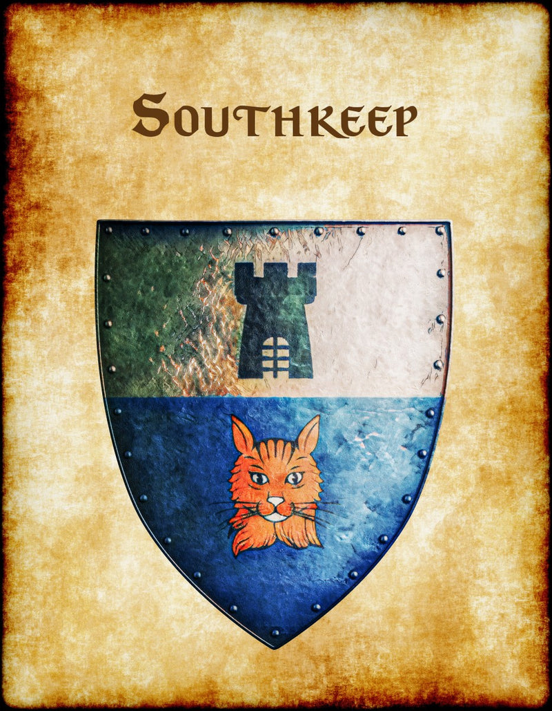 Southkeep Heraldry of Greyhawk Anna Meyer Cartography Canvas Art Print