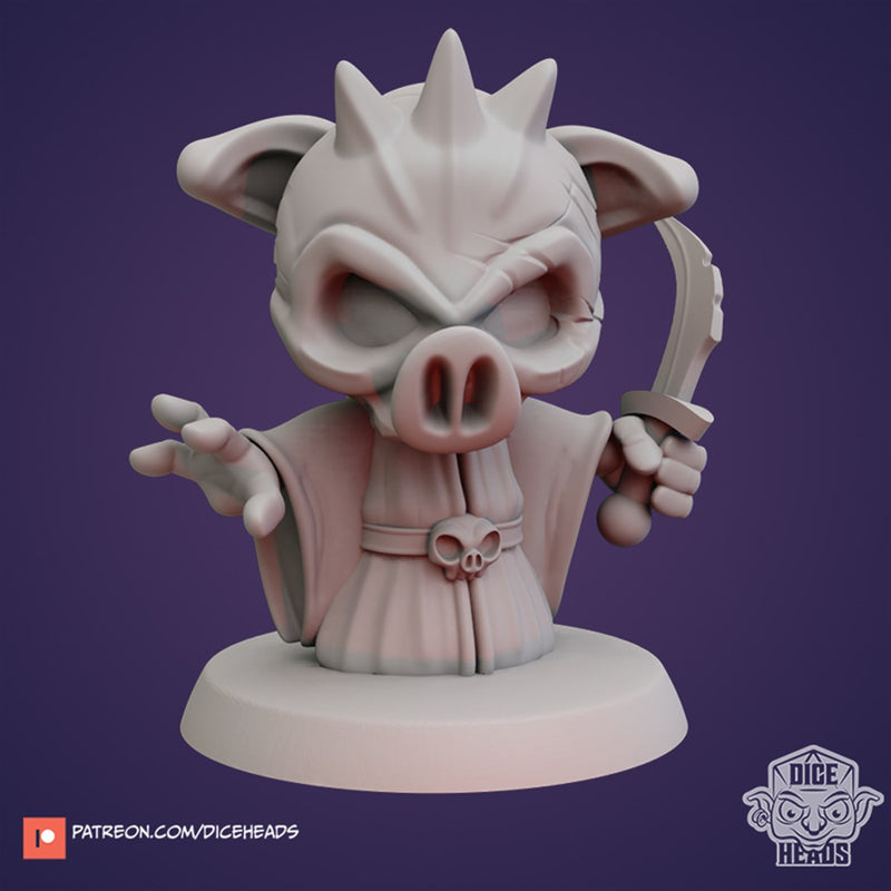 Spec The Cultist Of Porcus 3D Printed Miniature Legends of Calindria Primed