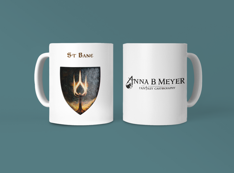 St Bane Heraldry of Greyhawk Anna Meyer Cartography Coffee Mug 11oz/15oz