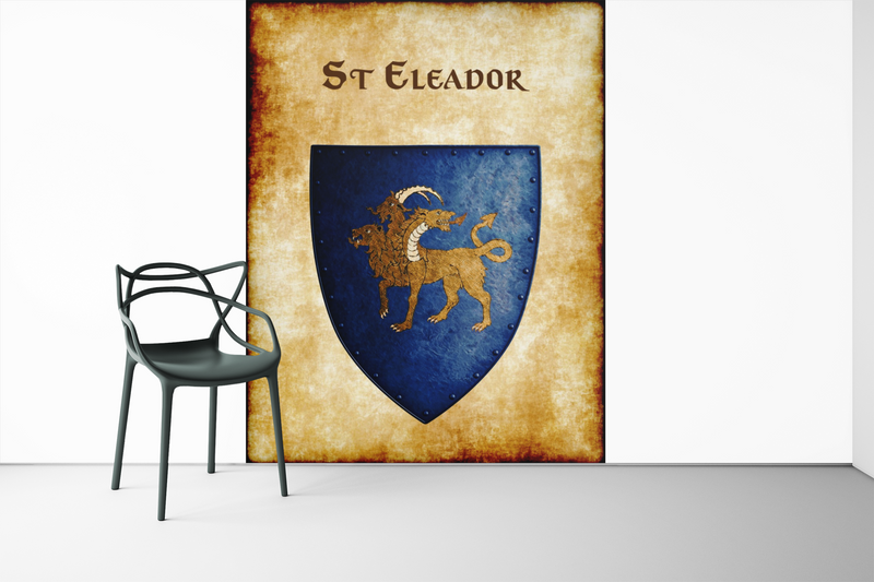 St Eleador Heraldry of Greyhawk Anna Meyer Cartography Canvas Art Print