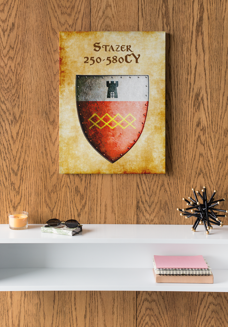 Stahzer 250-580CY Heraldry of Greyhawk Anna Meyer Cartography Canvas Art Print