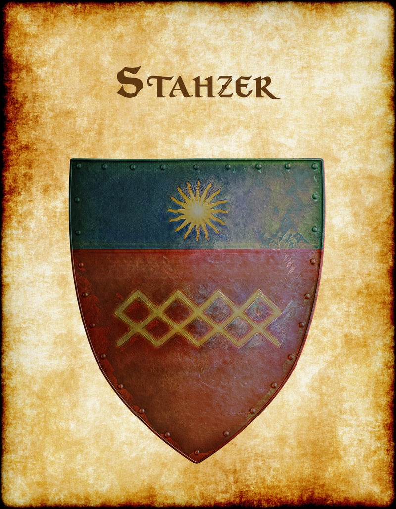 Stahzer Old Heraldry of Greyhawk Anna Meyer Cartography Canvas Art Print