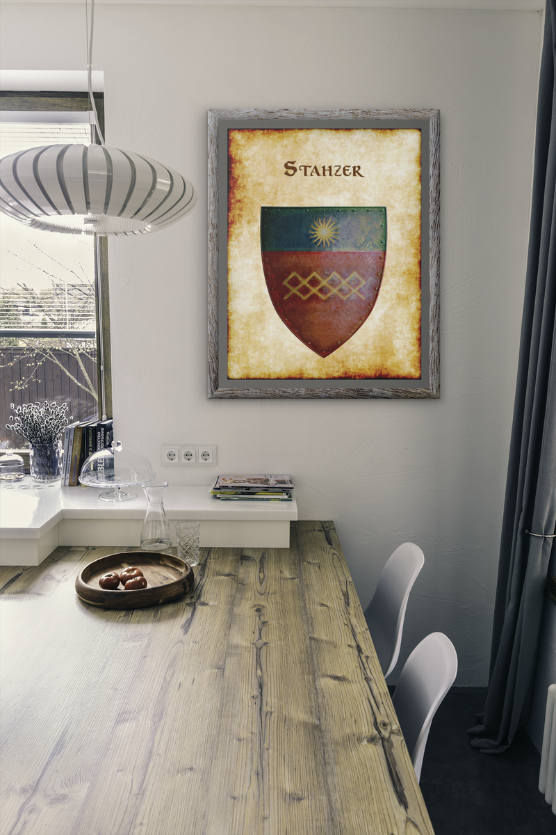 Stahzer Old Heraldry of Greyhawk Anna Meyer Cartography Canvas Art Print