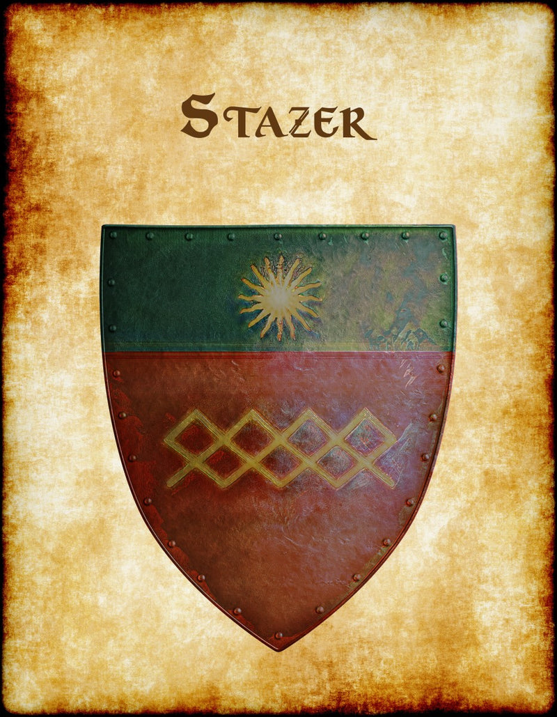 Stazer Old Heraldry of Greyhawk Anna Meyer Cartography Canvas Art Print