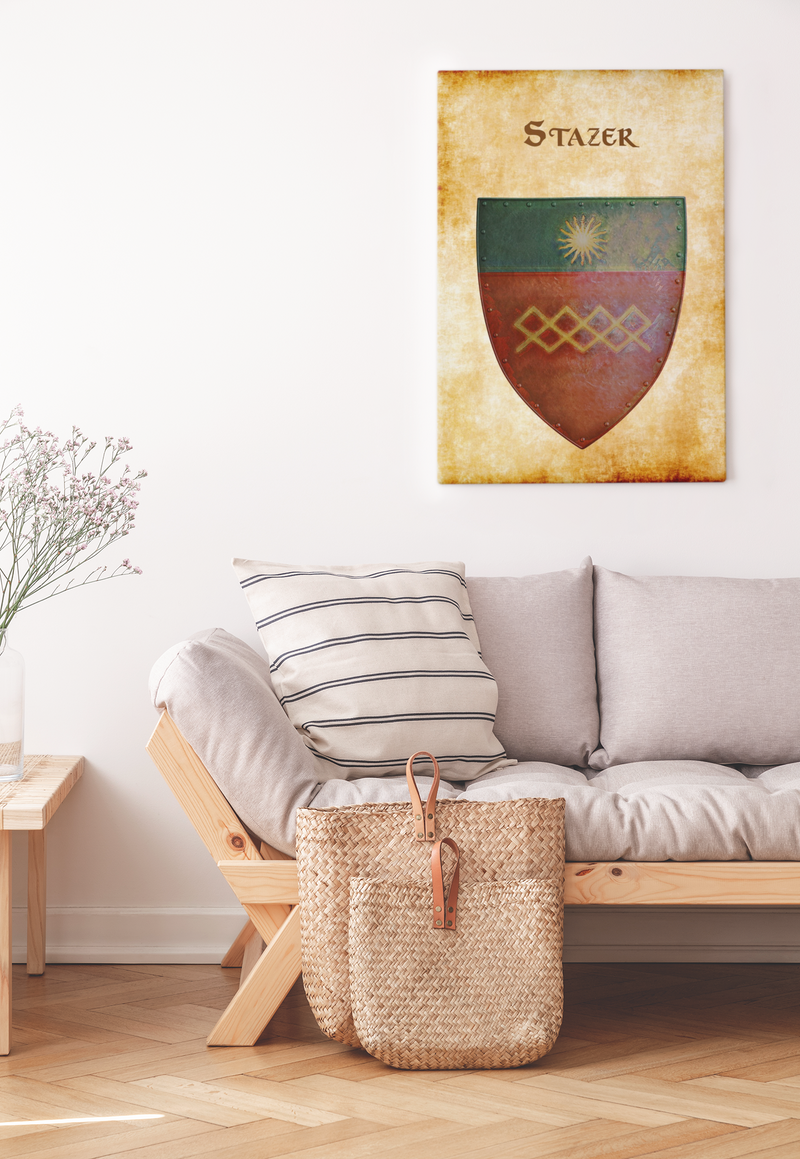 Stazer Old Heraldry of Greyhawk Anna Meyer Cartography Canvas Art Print