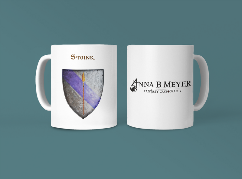 Stoink Heraldry of Greyhawk Anna Meyer Cartography Coffee Mug 11oz/15oz