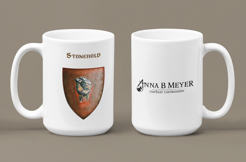 Stonehold Heraldry of Greyhawk Anna Meyer Cartography Coffee Mug 11oz/15oz