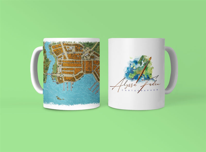 Summercoast City Map Coffee Mug 11oz/15oz