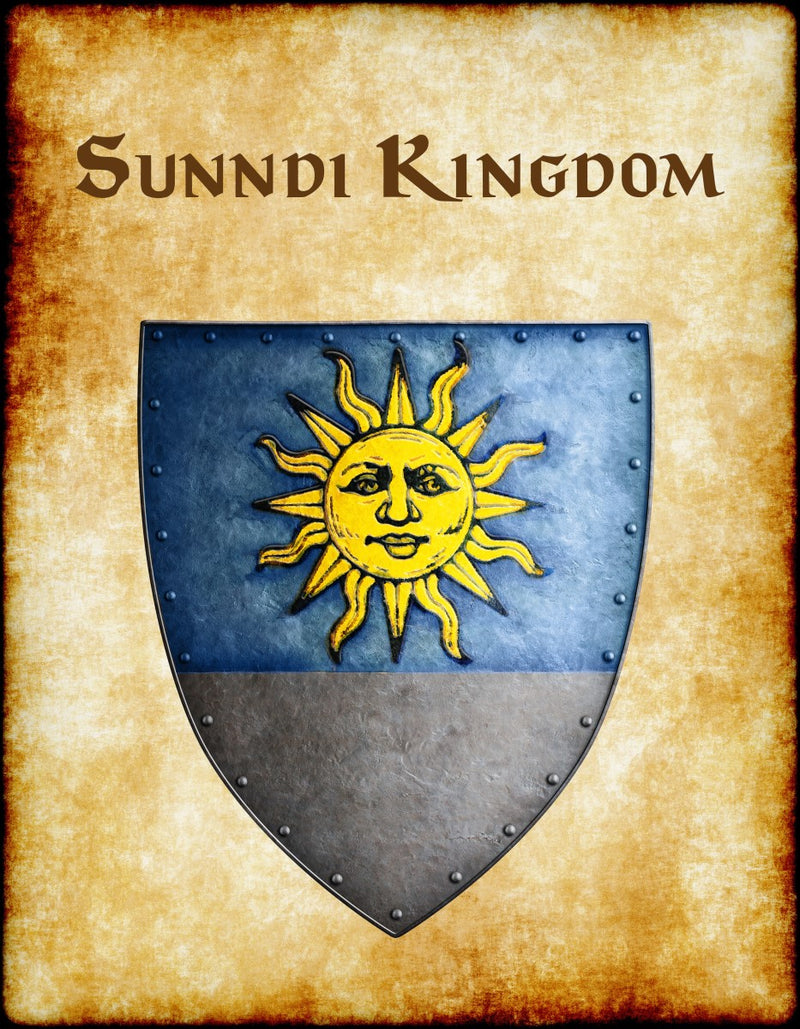 Sunndi Kingdom Heraldry of Greyhawk Anna Meyer Cartography Canvas Art Print