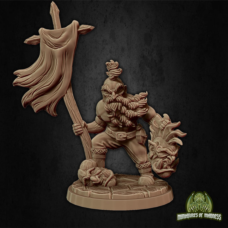 Tegnar The Bloodthirsty 3D Printed Miniature Legends of Calindria Primed