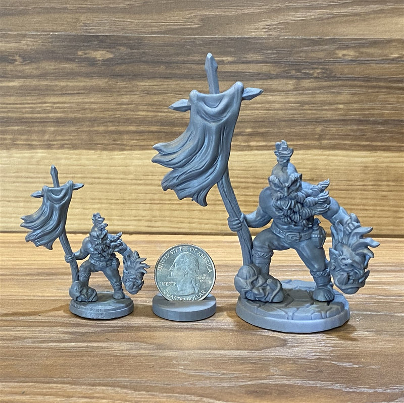 Tegnar The Bloodthirsty 3D Printed Miniature Legends of Calindria Primed