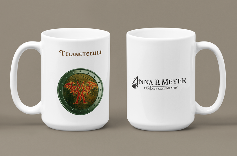 Telaneteculi Heraldry of Greyhawk Anna Meyer Cartography Coffee Mug 11oz/15oz