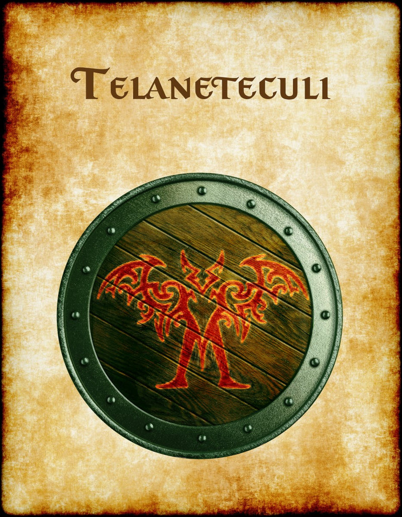 Telaneteculi Heraldry of Greyhawk Anna Meyer Cartography Canvas Art Print