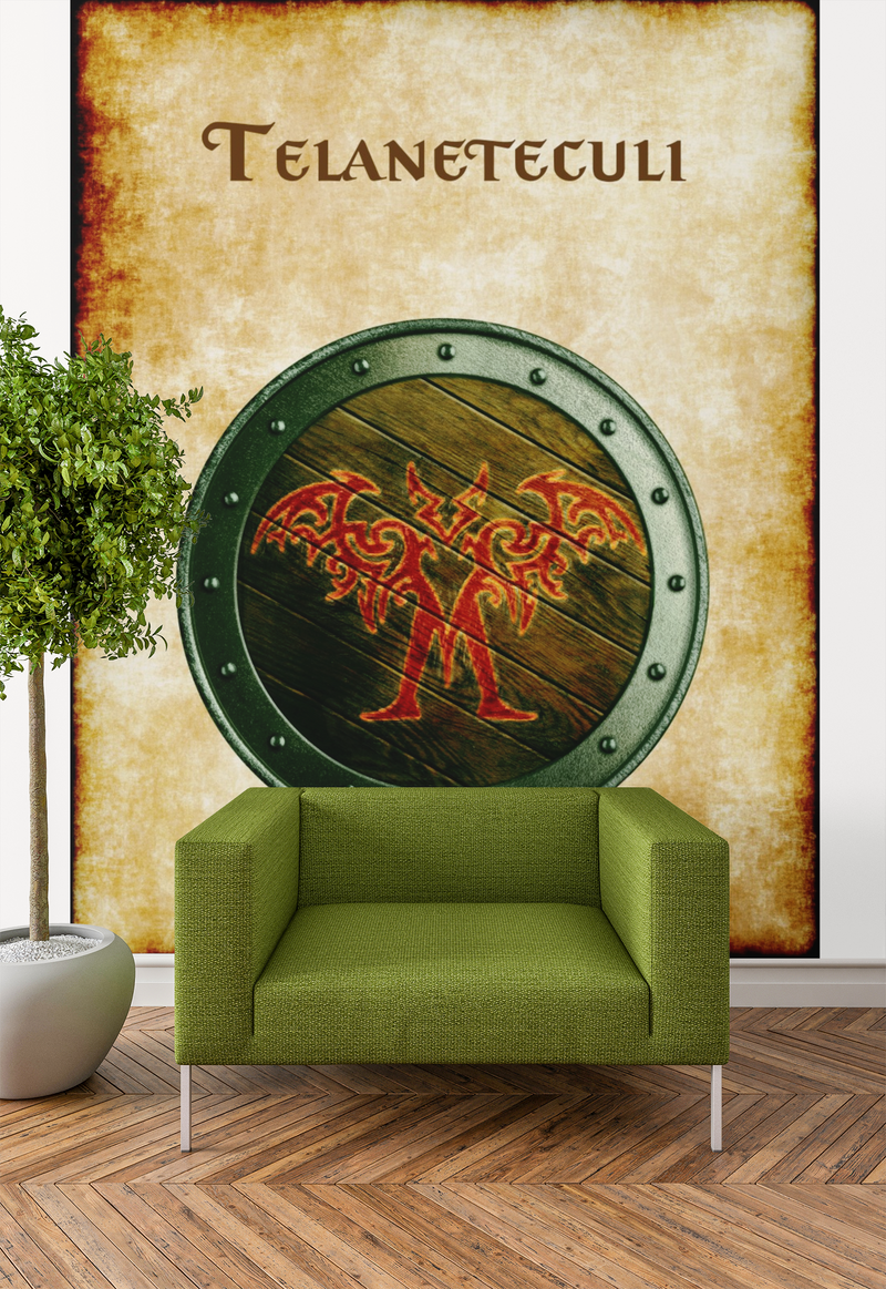 Telaneteculi Heraldry of Greyhawk Anna Meyer Cartography Canvas Art Print