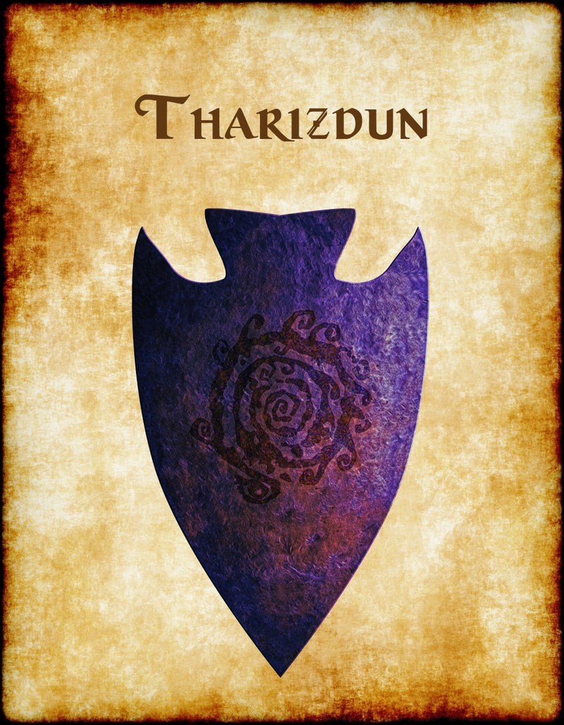 Tharizdun Original Heraldry of Greyhawk Anna Meyer Cartography Canvas Art Print