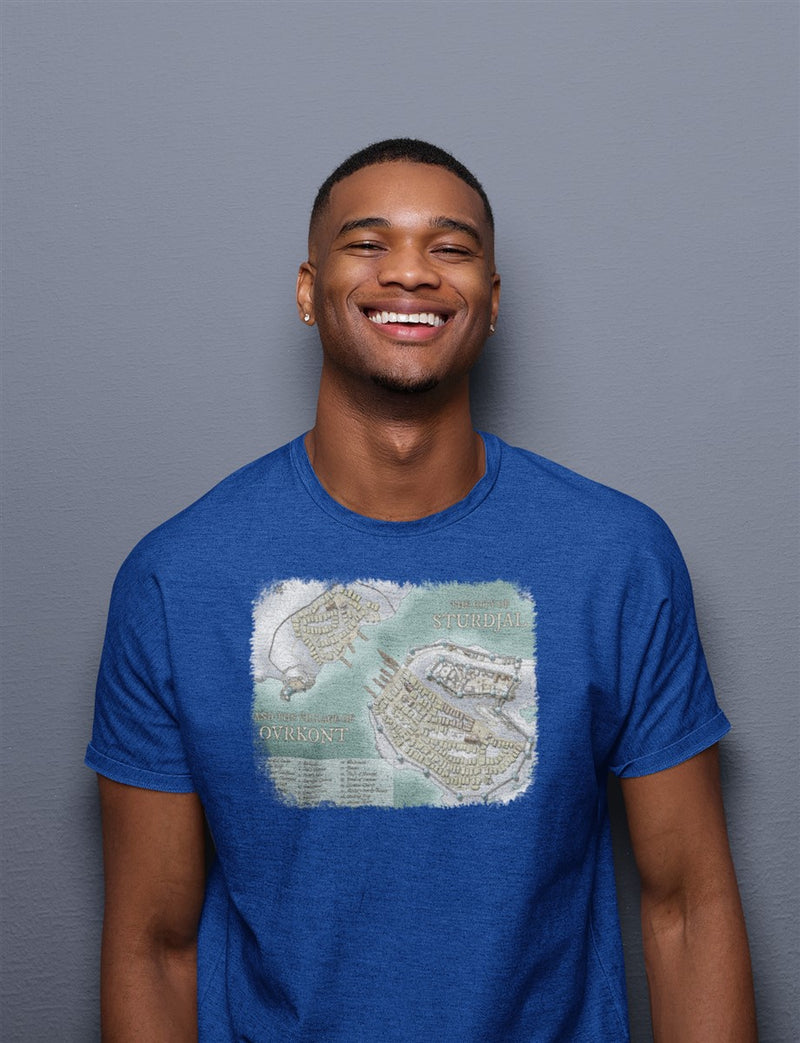 The City of Sturdjal Map Cotton T-Shirt