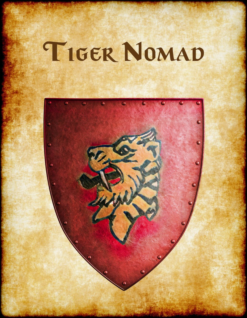 Tiger Nomad Heraldry of Greyhawk Anna Meyer Cartography Canvas Art Print