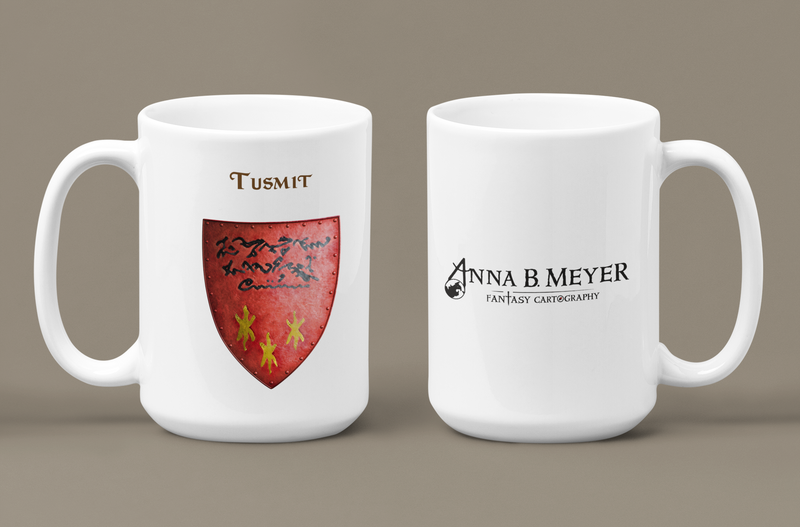 Tusmit Heraldry of Greyhawk Anna Meyer Cartography Coffee Mug 11oz/15oz