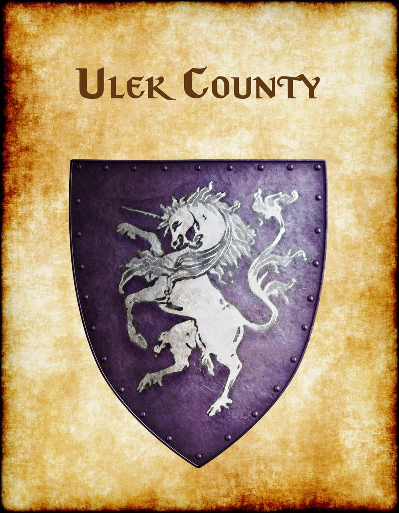 Ulek County Heraldry of Greyhawk Anna Meyer Cartography Canvas Art Print