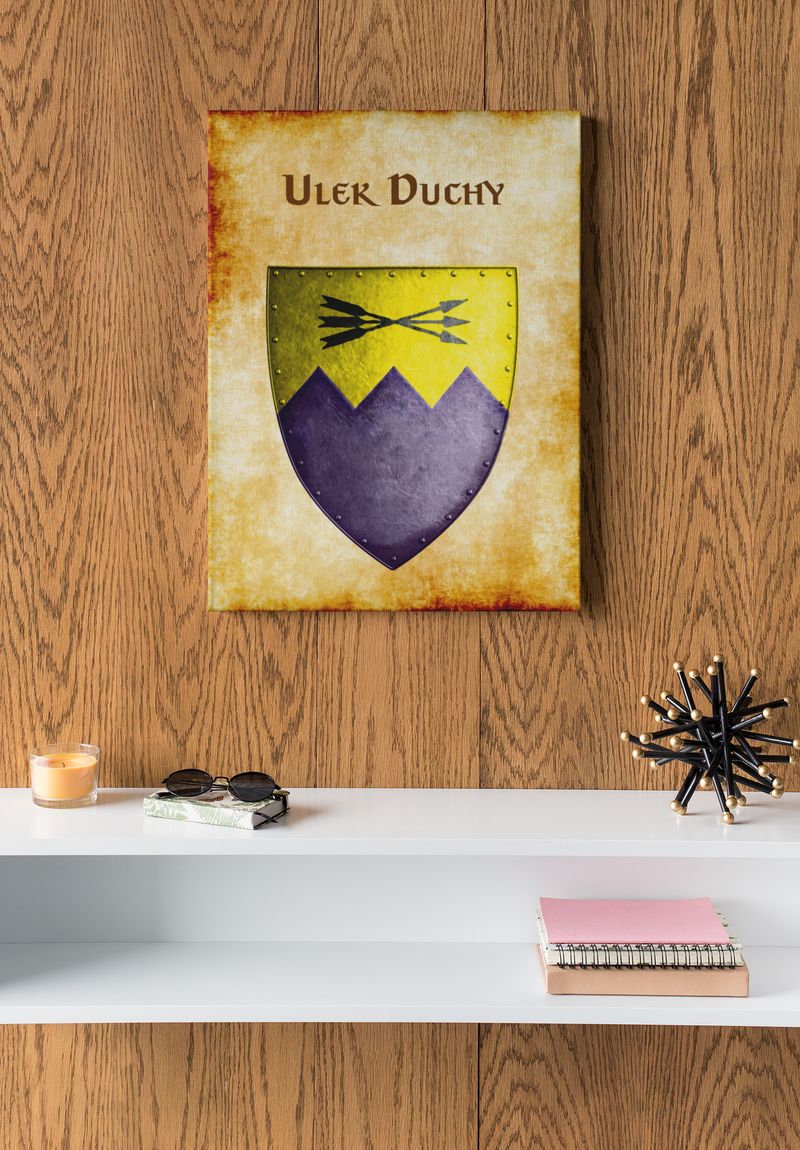 Ulek Duchy Heraldry of Greyhawk Anna Meyer Cartography Canvas Art Print