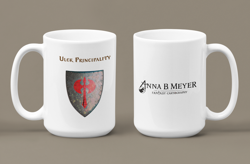 Ulek Principality Heraldry of Greyhawk Anna Meyer Cartography Coffee Mug 11oz/15oz