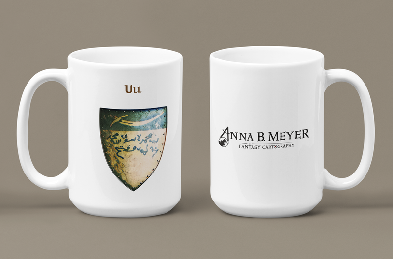Ull Heraldry of Greyhawk Anna Meyer Cartography Coffee Mug 11oz/15oz