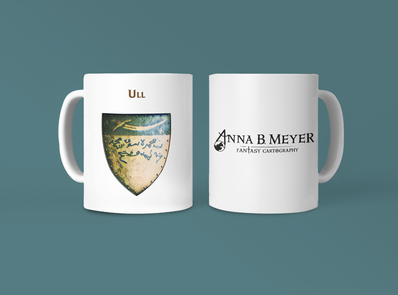 Ull Heraldry of Greyhawk Anna Meyer Cartography Coffee Mug 11oz/15oz