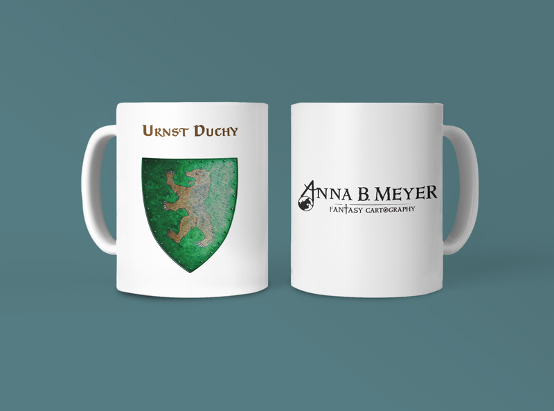 Urnst Duchy Heraldry of Greyhawk Anna Meyer Cartography Coffee Mug 11oz/15oz