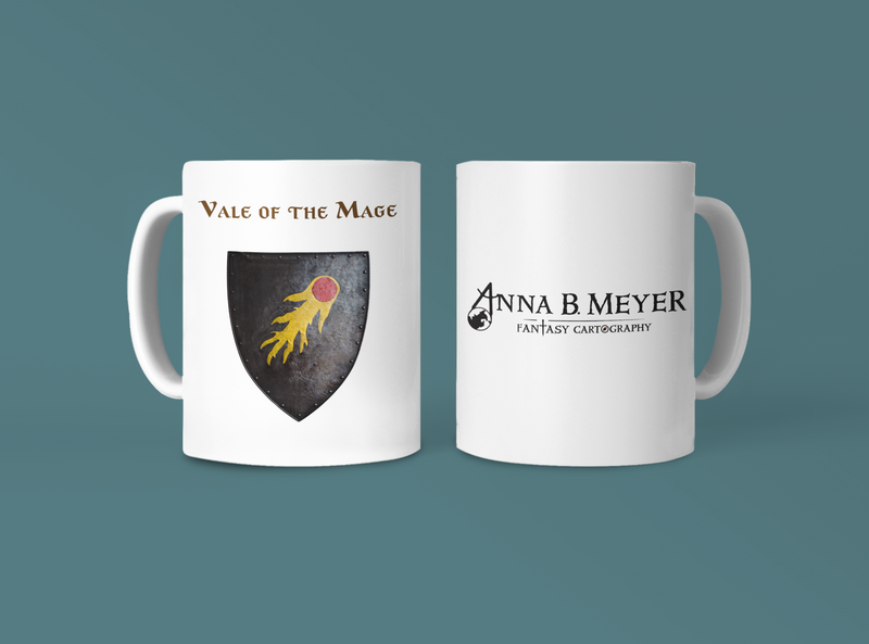 Vale of the Mage Heraldry of Greyhawk Anna Meyer Cartography Coffee Mug 11oz/15oz