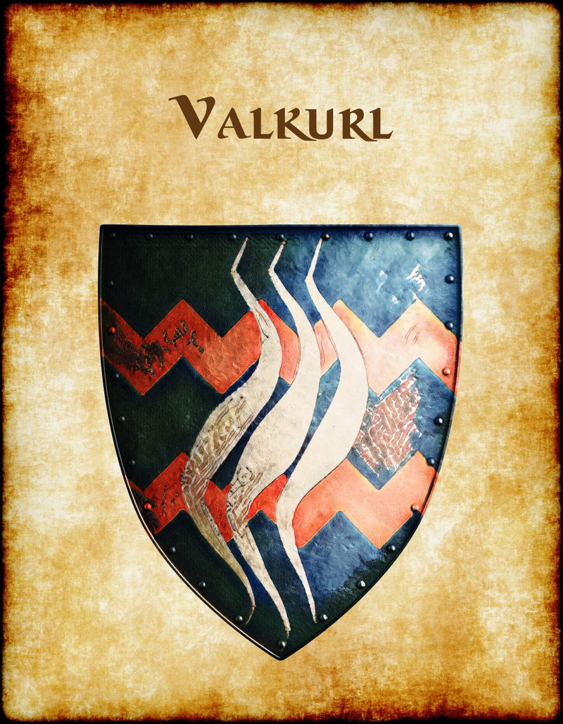 Valkurl Heraldry of Greyhawk Anna Meyer Cartography Canvas Art Print