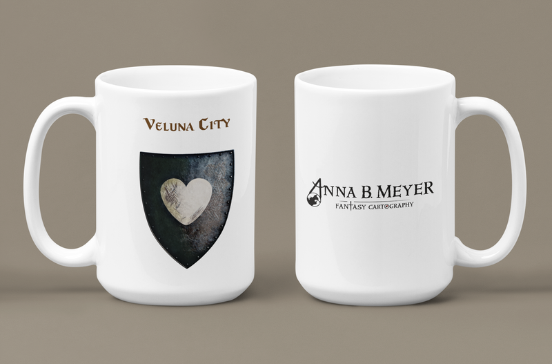 Veluna City Heraldry of Greyhawk Anna Meyer Cartography Coffee Mug 11oz/15oz