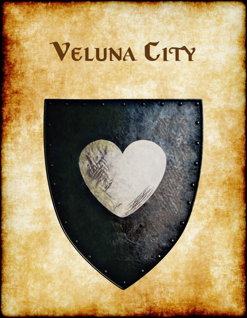Veluna City Heraldry of Greyhawk Anna Meyer Cartography Canvas Art Print