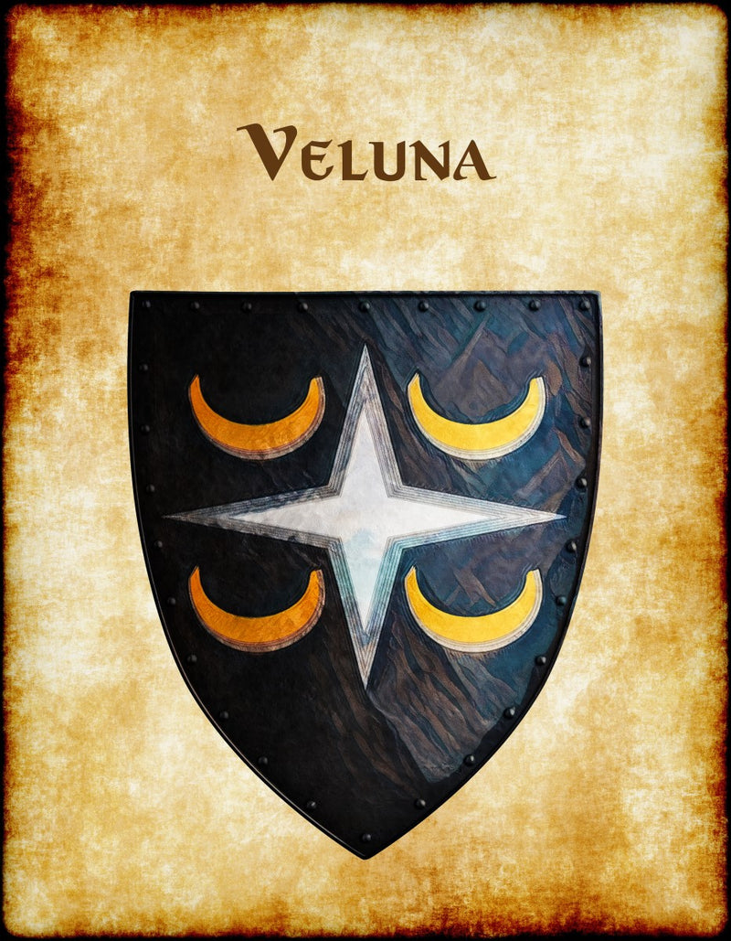 Veluna Heraldry of Greyhawk Anna Meyer Cartography Canvas Art Print