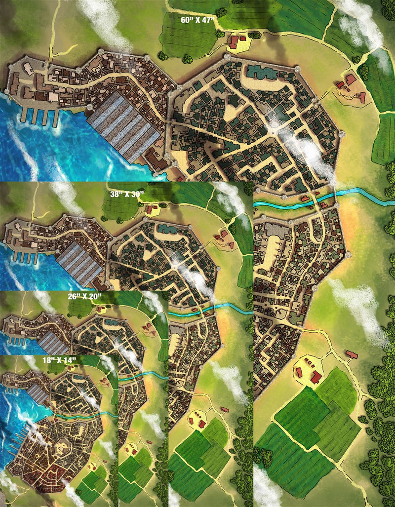 Violetnesse City Fantasy Map