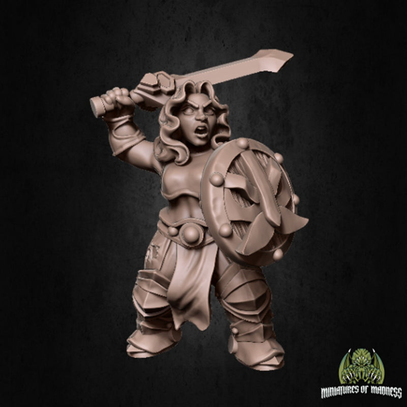 Vonak Oban 3D Printed Miniature Legends of Calindria Primed