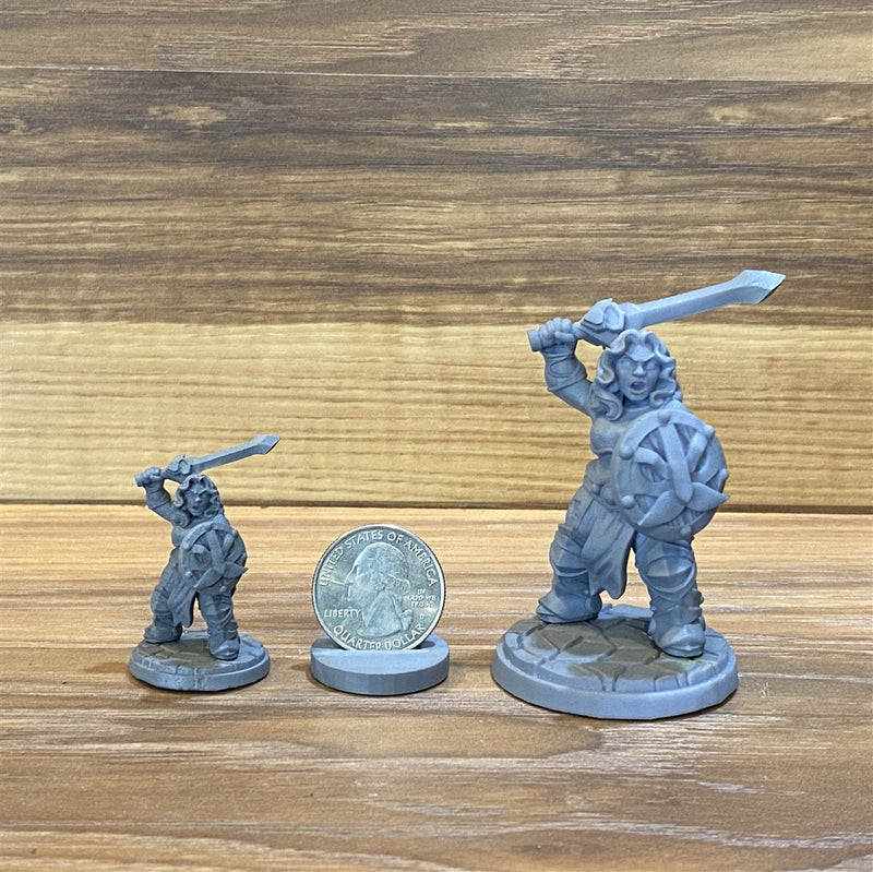 Vonak Oban 3D Printed Miniature Legends of Calindria Primed