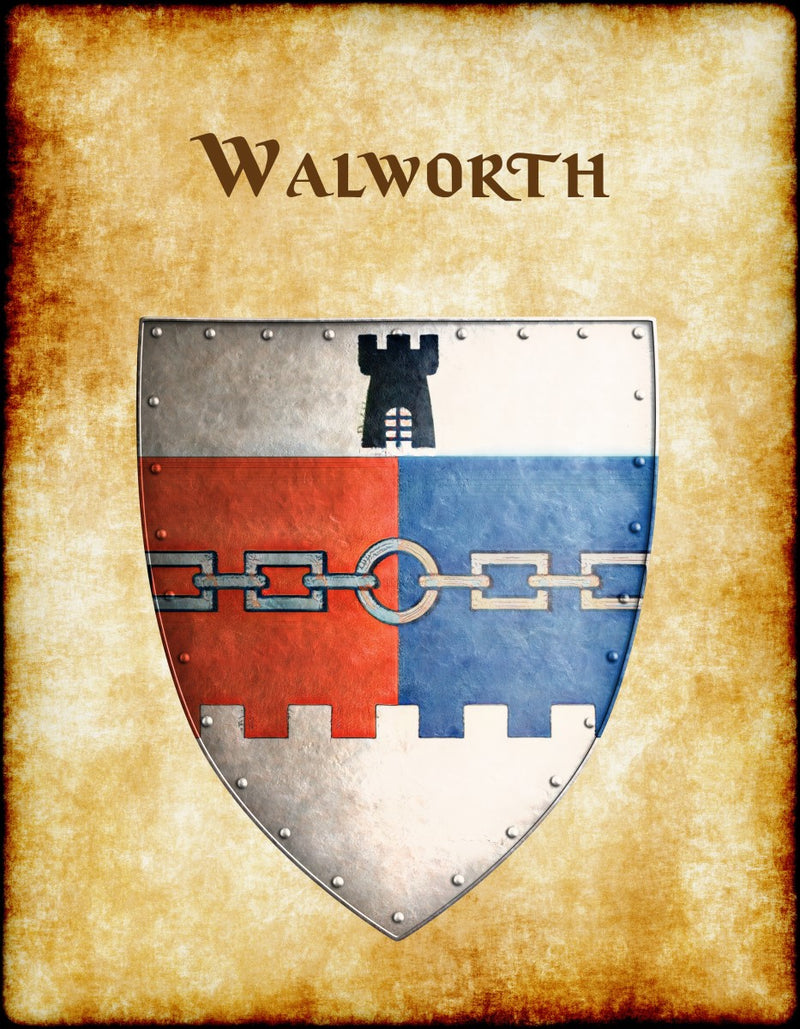 Walworth Heraldry of Greyhawk Anna Meyer Cartography Canvas Art Print