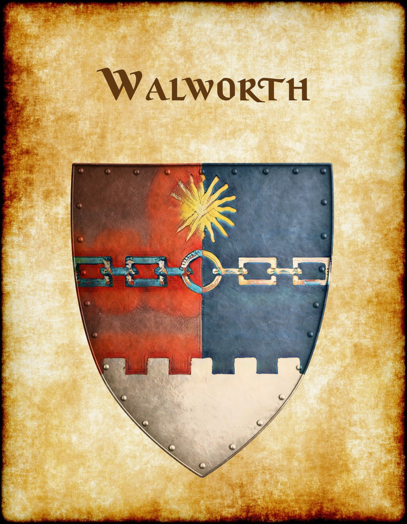 Walworth Old Heraldry of Greyhawk Anna Meyer Cartography Canvas Art Print