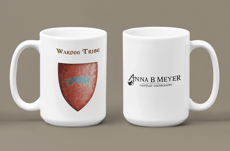 Wardog Tribe Heraldry of Greyhawk Anna Meyer Cartography Coffee Mug 11oz/15oz