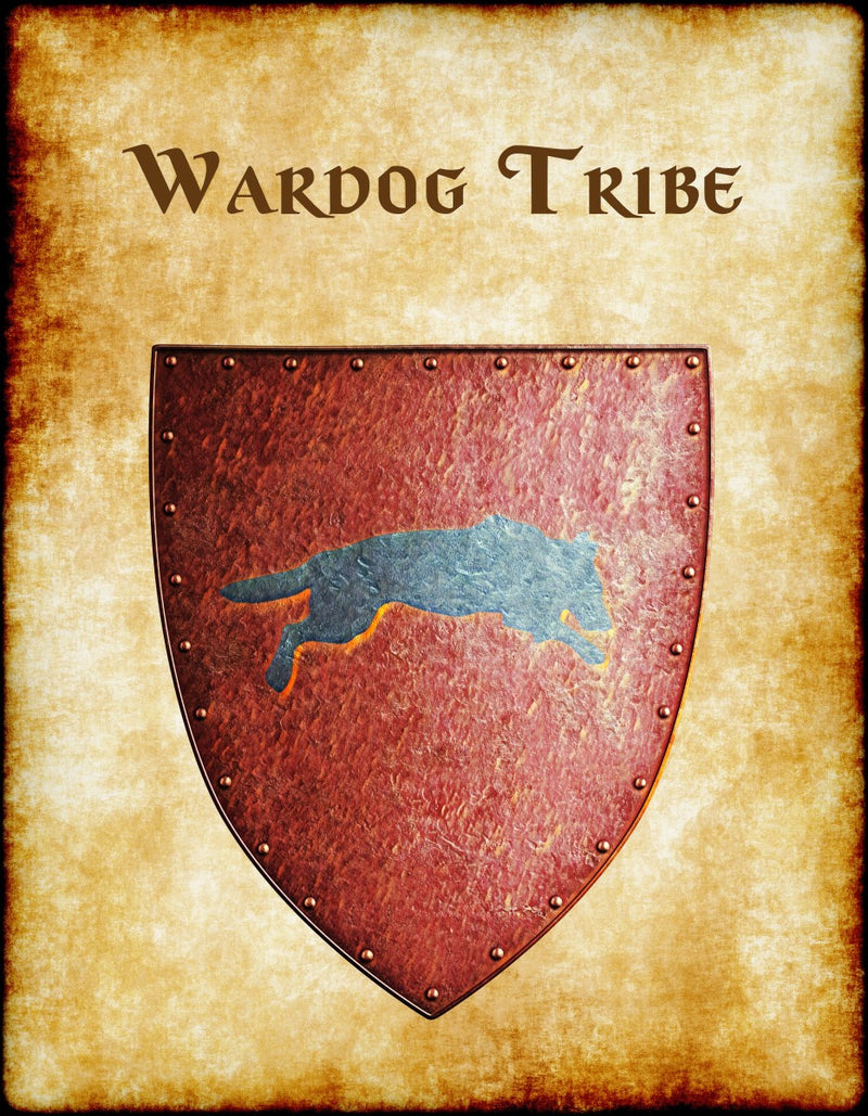 Wardog Tribe Heraldry of Greyhawk Anna Meyer Cartography Canvas Art Print