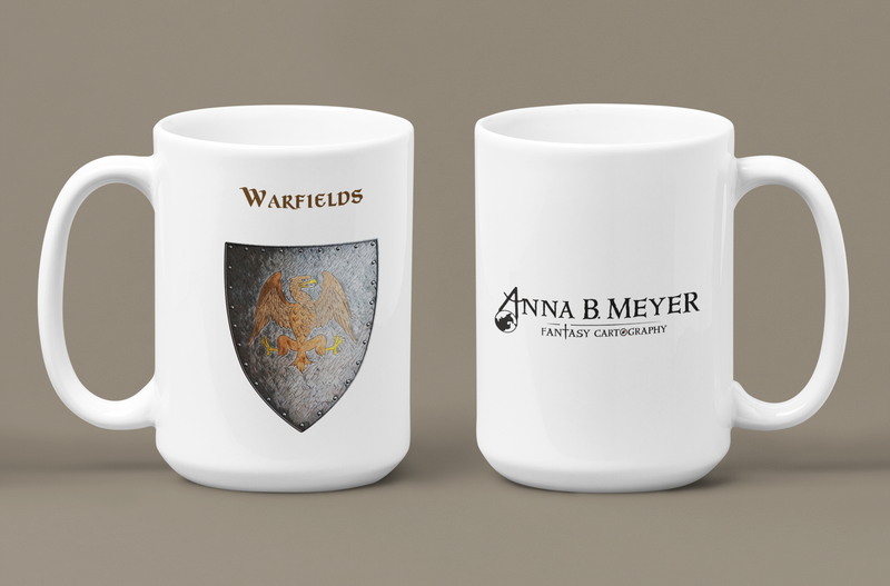 Warfields Heraldry of Greyhawk Anna Meyer Cartography Coffee Mug 11oz/15oz