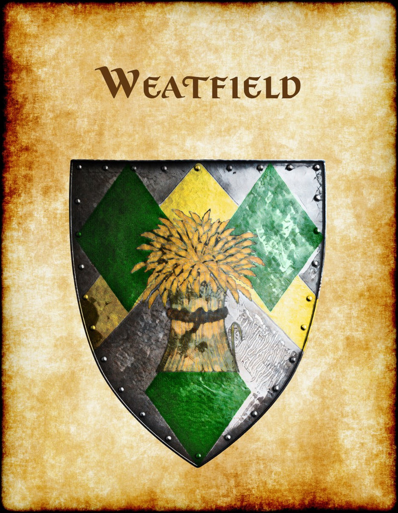 Weatfield Heraldry of Greyhawk Anna Meyer Cartography Canvas Art Print