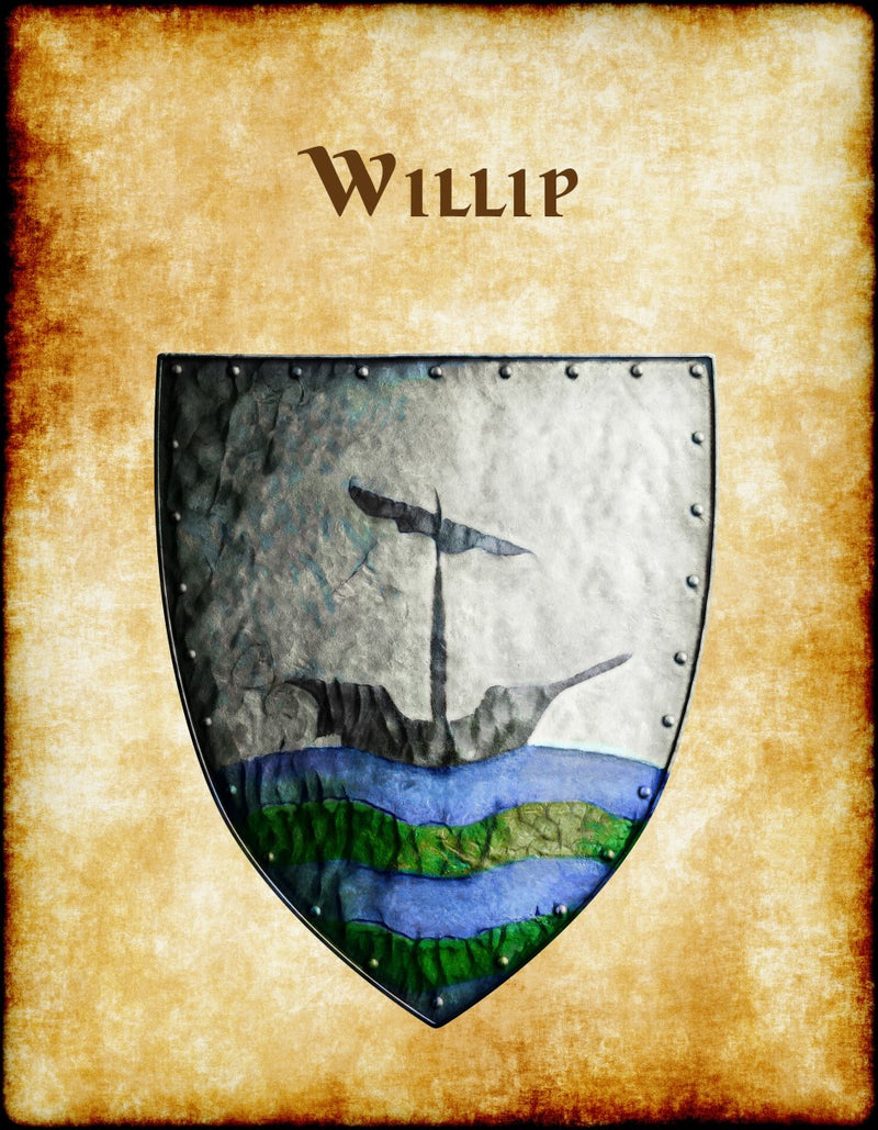 Willip Heraldry of Greyhawk Anna Meyer Cartography Canvas Art Print