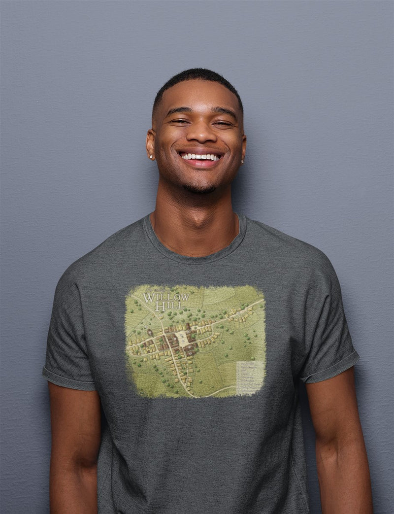 Willow Hill Map Cotton T-Shirt
